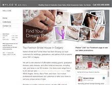 Tablet Screenshot of myleesbridal.com